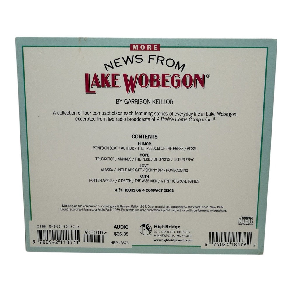 More News From Lake Wobegon by Garrison Keillor A Prairie Home Companion 4 Disks - Picture 2 of 2